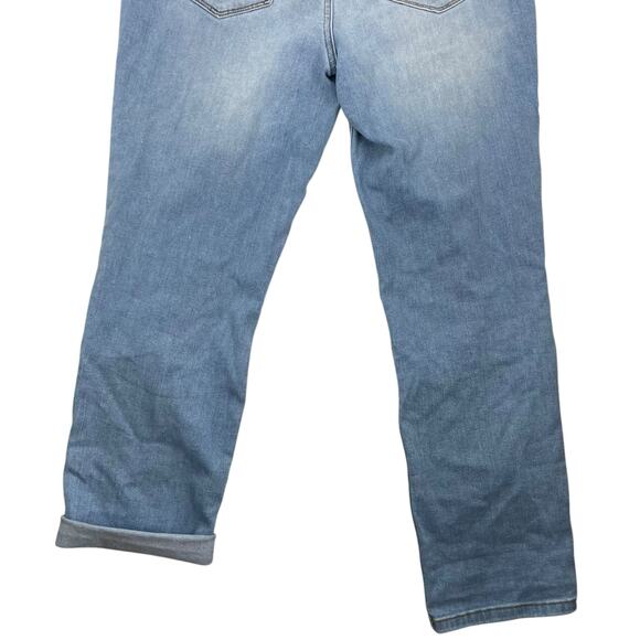 Chico's So Slimming Girlfriend Destructed Crop Jeans Light Wash Size 00 - Picture 8 of 11